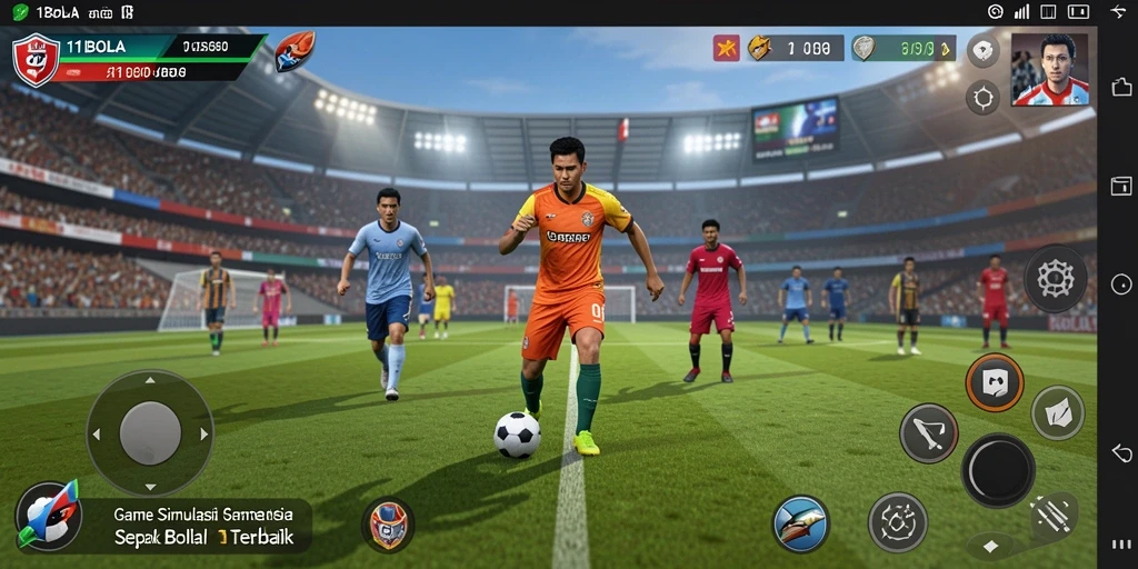 Tampilan gameplay 11BOLA yang menarik dan realistis.
