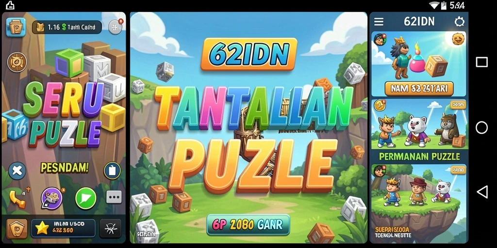 Tangkapan layar utama menunjukkan gameplay seru di 62IDN.