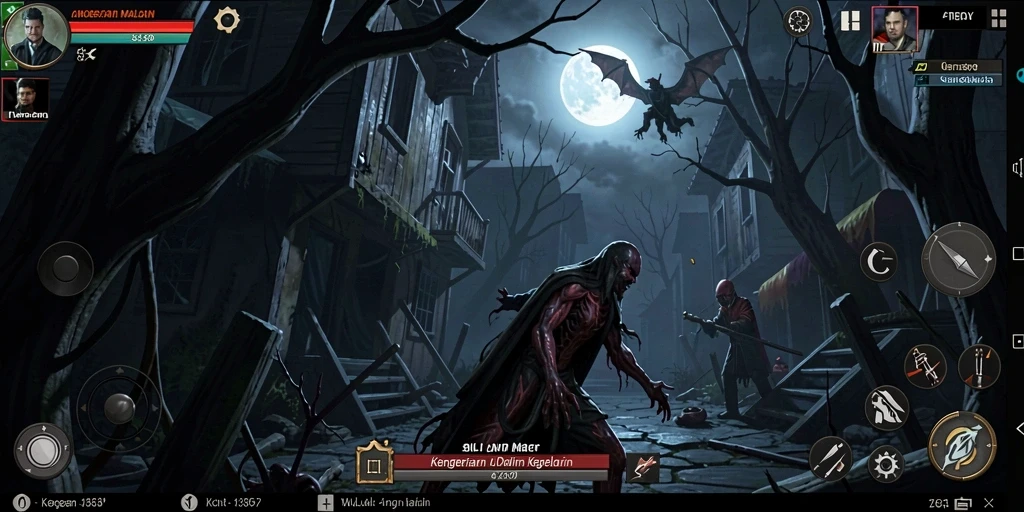 Tangkapan layar gameplay menegangkan dari 8II dengan suasana Horror yang mencekam.