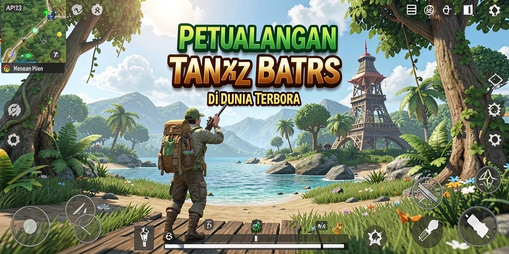 Tampilan gameplay API33 yang menyajikan keindahan dunia terbuka.