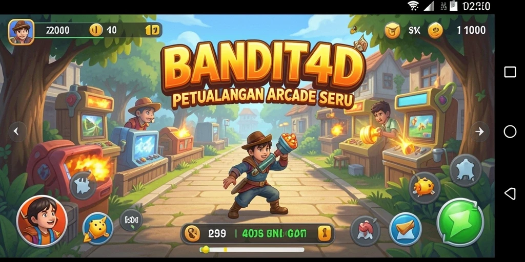Tampilan gameplay BANDIT4D yang menarik dan penuh aksi.