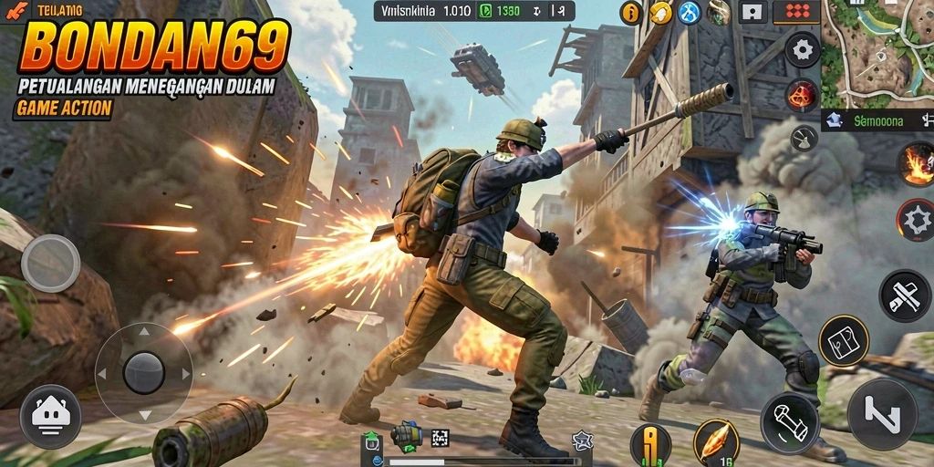 Tampilan gameplay intens BONDAN69 dengan aksi yang penuh adrenalin.