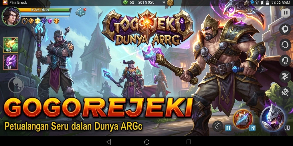 Tampilan gameplay menarik dalam GOGOREJEKI ARPG.