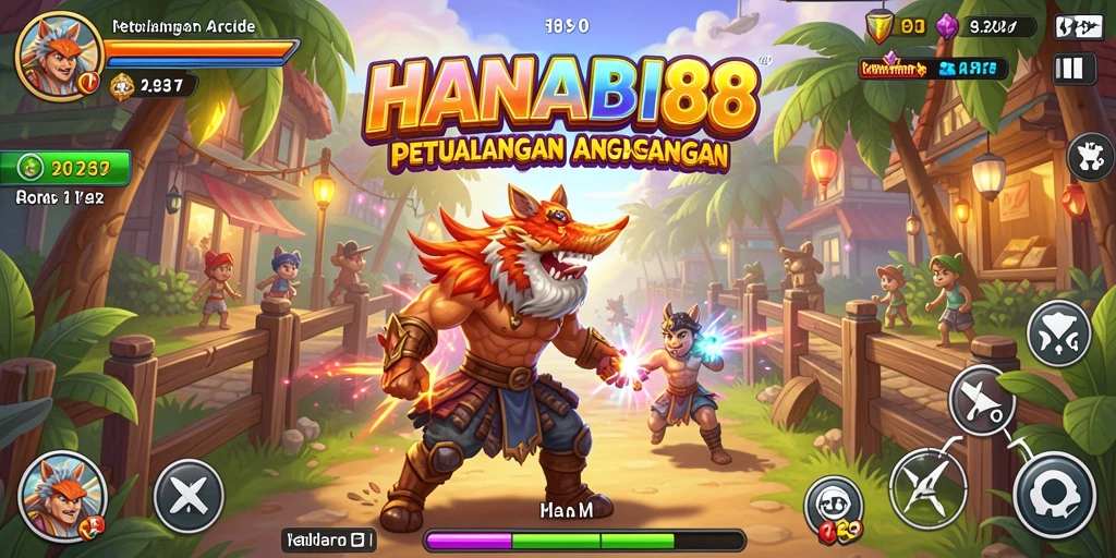 Tangkapan layar menampilkan gameplay mendebarkan HANABI88 di level penuh aksi.