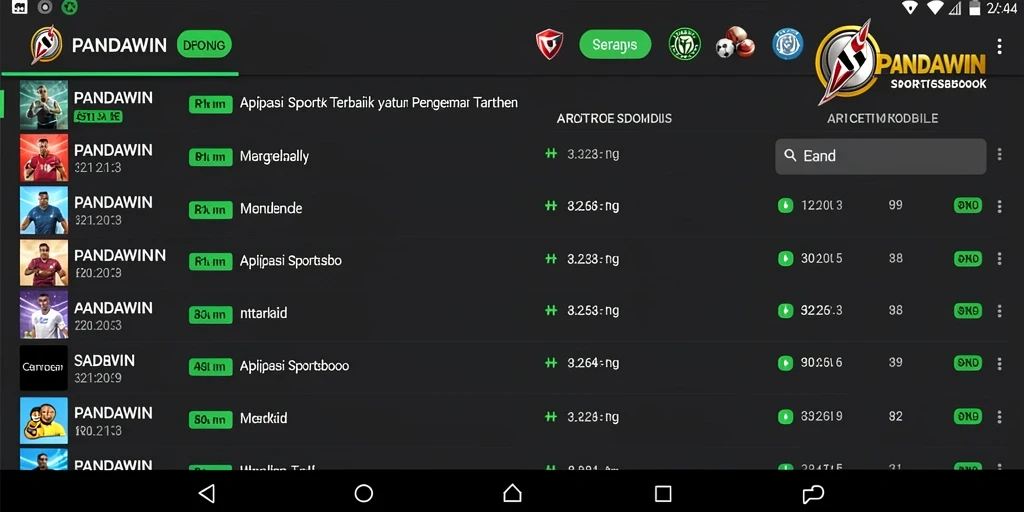 Screenshot menampilkan gameplay Sportsbook yang seru dan interaktif.