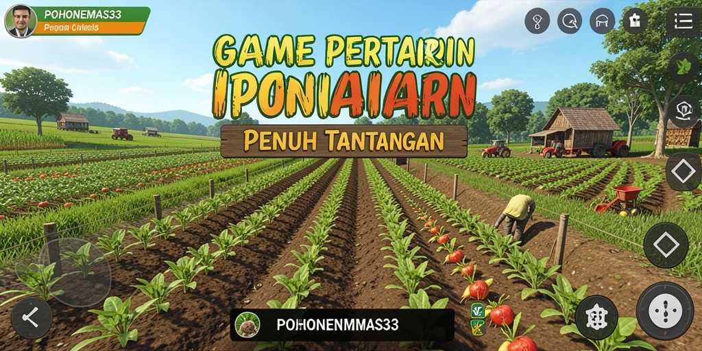 Tampilan gameplay pertanian yang menarik di POHONEMAS33.