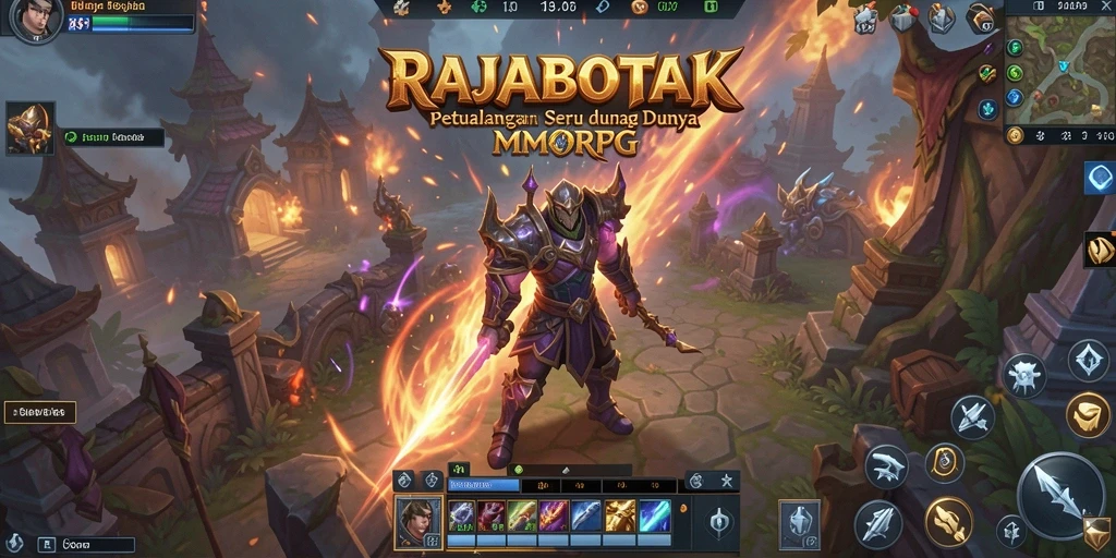 Gameplay seru dan menantang dalam RAJABOTAK MMORPG.