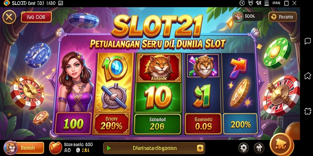 Tampilan menarik dari gameplay SLOT21 di dunia petualangan.