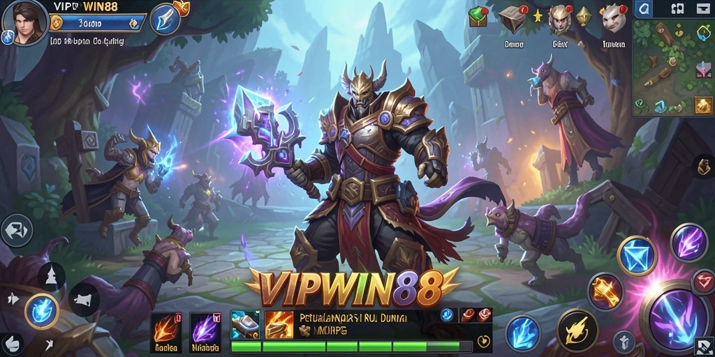 Screenshot gameplay VIPWIN88 menampilkan aksi seru dalam dunia MMORPG.