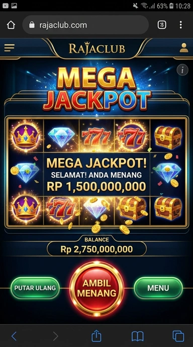 Halaman kategori aplikasi rajaclub mempermudah pencarian.